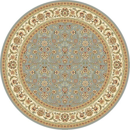 Safavieh Lyndhurst Machine Made Round Rug, Light Blue - Ivory, 9 x 9 ft. LNH312B-9R